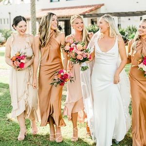 Show Me Your Mumu halter bridesmaid dress